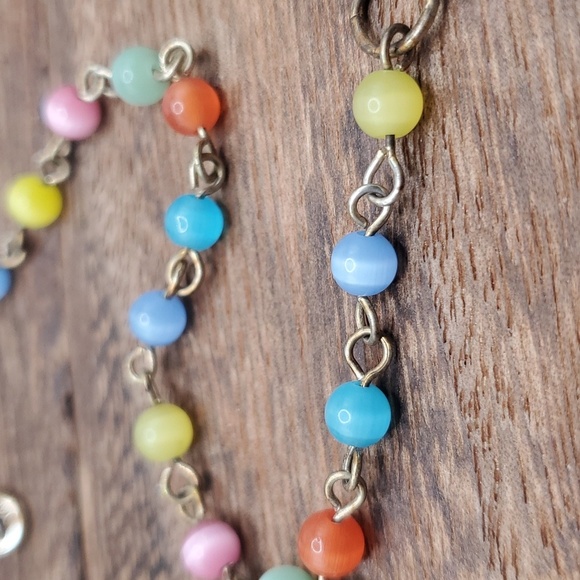 Moonstone lantern anklet B1922 - Picture 2 of 2